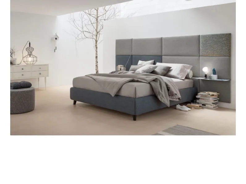 Letto matrimoniale design Bombey Md work a prezzo scontato