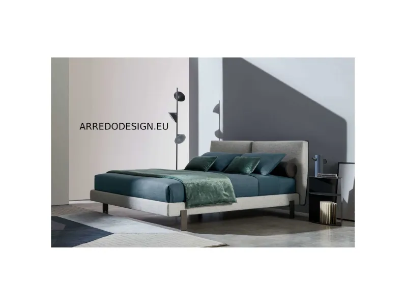 Letto matrimoniale con piedini Book Twils a prezzo scontato