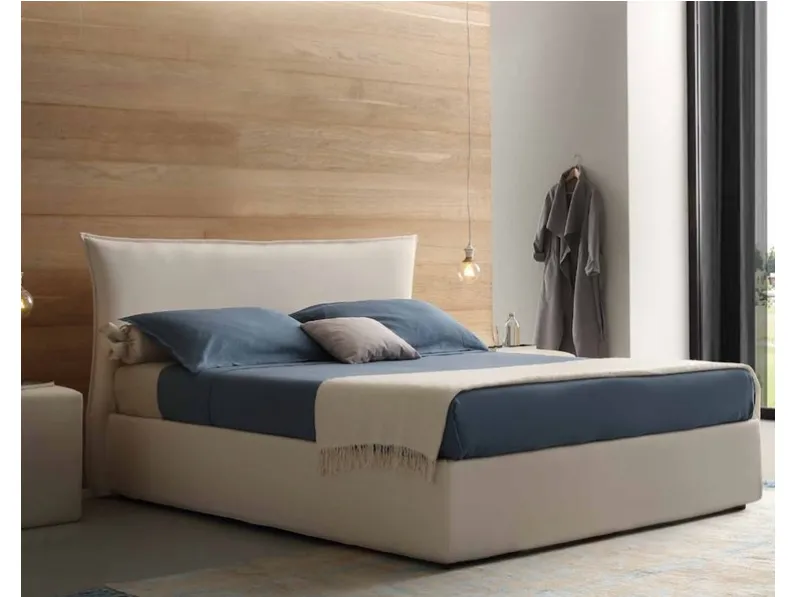 Letto design con contenitore Dione  Artigianale a prezzo scontato
