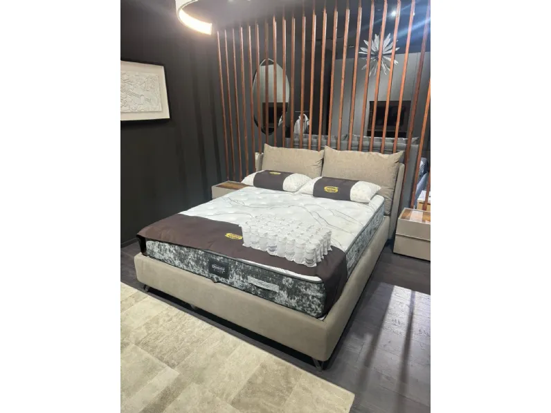 Letto imbottito con contenitore Fun double compactBsidea prezzo ribassato