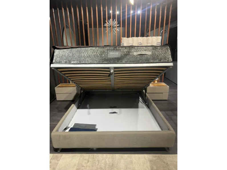 Letto imbottito con contenitore Fun double compact Bside a prezzo ribassato