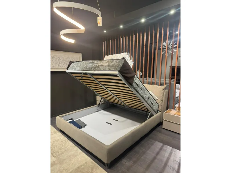 Letto imbottito con contenitore Fun double compact Bside a prezzo ribassato