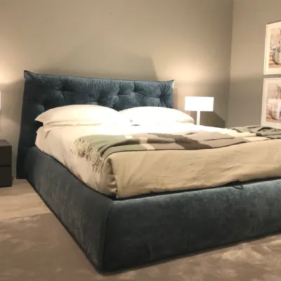 Letto design con contenitore Impunto Pianca a prezzo scontato