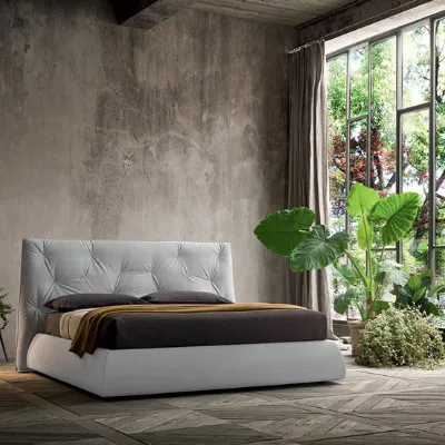 Letto Imbottito Design Semplice Charles Felis