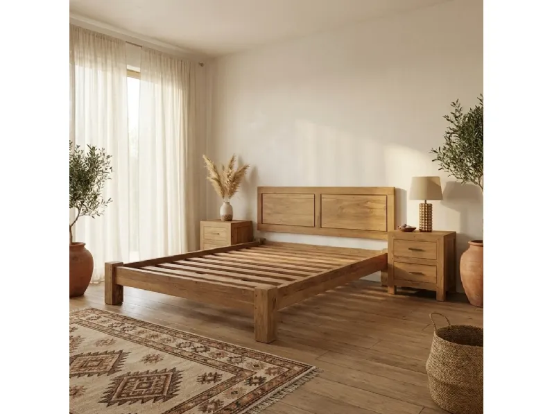 LETTO Letto jawa teak riciclato Outlet etnico a PREZZI OUTLET