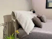 Letto matrimoniale design Nathalie Flou a prezzo scontato