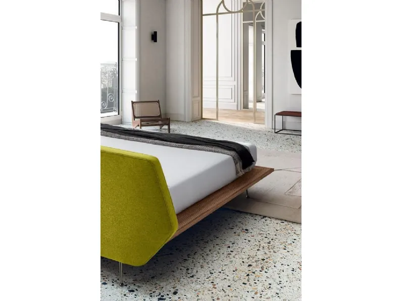 Letto matrimoniale design Taipei wood Felis a prezzo ribassato