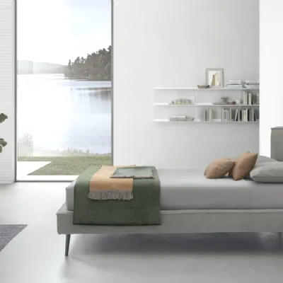 Letto matrimoniale design Vega duo slim V&nice a prezzo ribassato