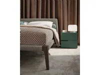 Letto matrimoniale design Zenit Morassutti a prezzo ribassato