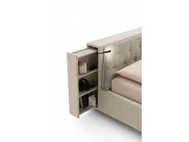 Letto moderno con contenitore Donovan Le comfort a prezzo scontato