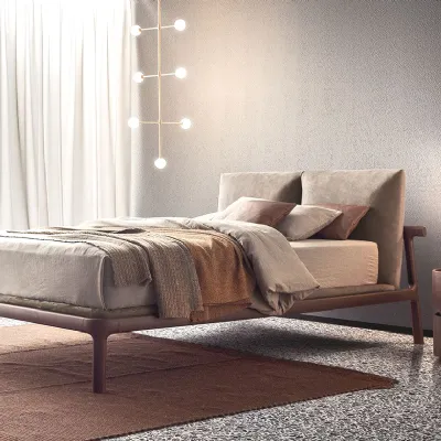 Letto in legno con giroletto FushimiPiancaa prezzo scontato