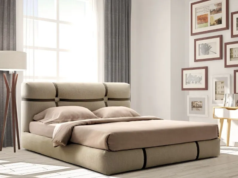 Letto matrimoniale Letto design imbottito  Outlet etnico con un ribasso IMPERDIBILE