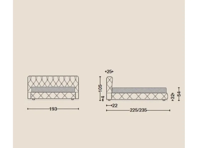 Letto matrimoniale Letto luxury mod italia Md work con uno sconto IMPERDIBILE