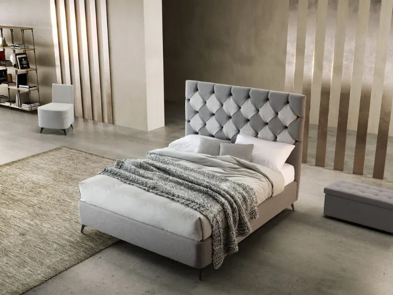 Letto imbottito con contenitore Letto matrimoniale mo con contenitore�Artigianale�a prezzo ribassato