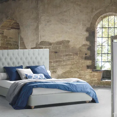 Letto matrimoniale Letto matrimoniale mod.imperiale alto con box-contenitore Lettissimi con un ribasso del 31%