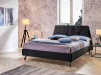 Letto matrimoniale Letto matrimoniale suri in tessuto con testata lavorata Collezione esclusiva con uno sconto IMPERDIBILE