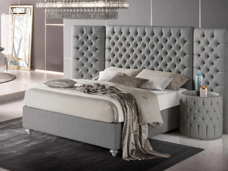 Letto matrimoniale Letto maxi in velluto  Md work con un ribasso IMPERDIBILE