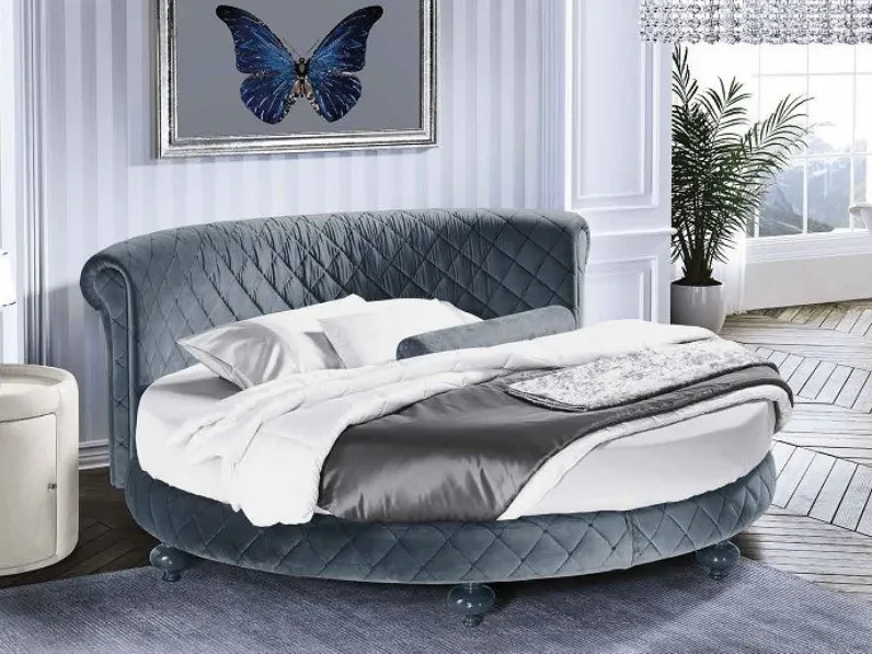 Letto matrimoniale Letto rotondo luxury velluto Md work con uno sconto IMPERDIBILE