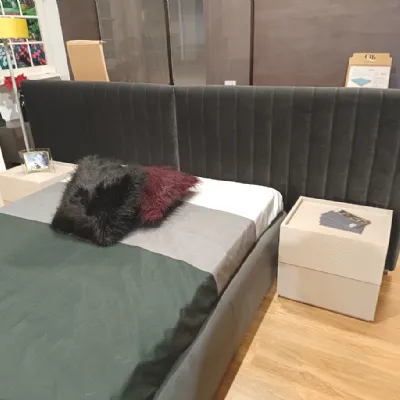 Letto matrimoniale Letto visone  Colombini casa con uno sconto IMPERDIBILE