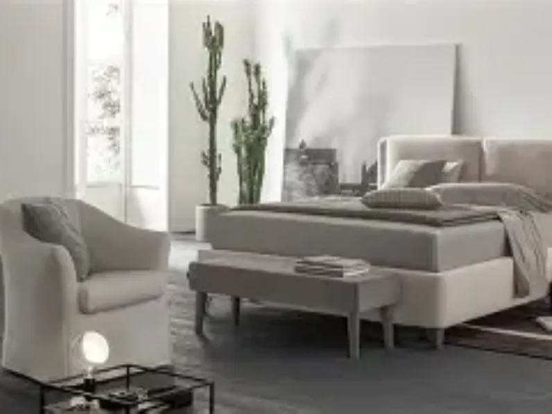 Letto matrimoniale con contenitore Loft V&nice a prezzo ribassato