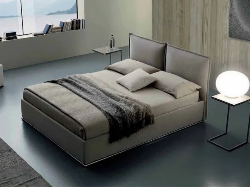 Letto moderno con contenitore Denise Ergogreen a prezzo ribassato