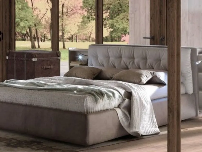 Letto matrimoniale moderno Dylan Artigianale a prezzo ribassato