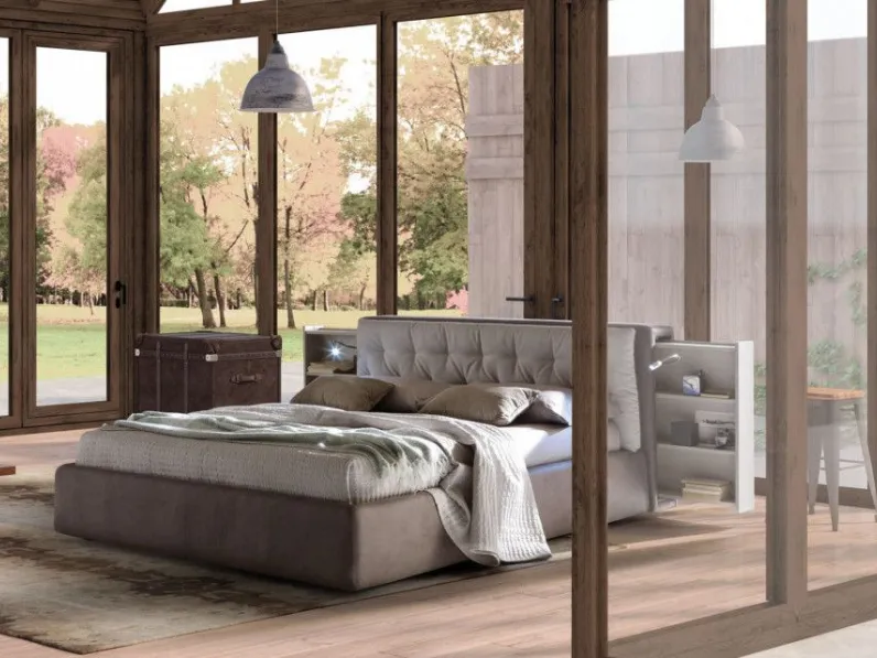 Letto matrimoniale moderno Dylan Artigianale a prezzo ribassato