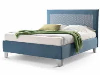 Letto matrimoniale moderno Flavia tessuto Stilfar a prezzo scontato