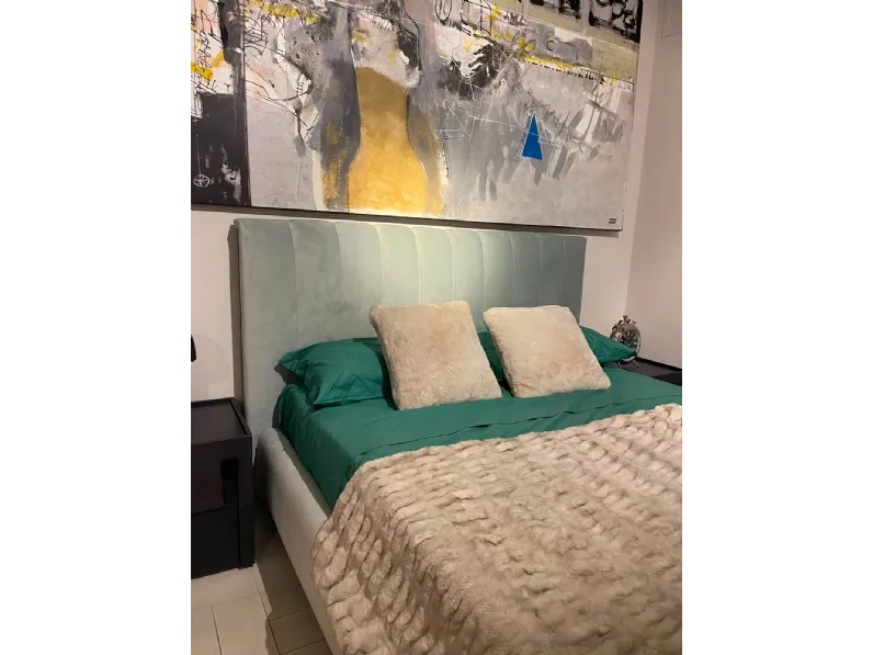Letto matrimoniale moderno Ginevra Novaluna a prezzo scontato