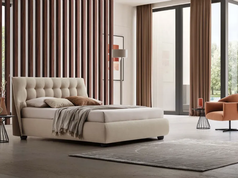 Letto moderno con contenitore Guscio Le comfort a prezzo ribassato