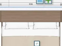 LETTO Letto a scomparsa con libreria Battistella a PREZZI OUTLET