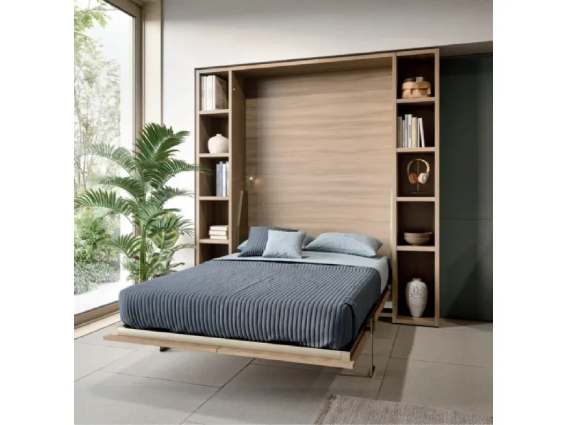 LETTO Letto a scomparsa con libreria Battistella a PREZZI OUTLET