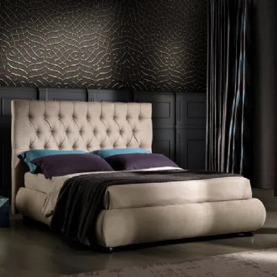Letto matrimoniale moderno Letto matrimoniale mod.weber con box-contenitore in promo-sconto del 50% Collezione esclusiva a prezzo scontato