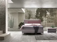 Letto imbottito modello Letto matrimoniale sp di con contenitore di Artigianale scontato 40%