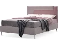 Letto imbottito modello Letto matrimoniale sp di con contenitore di Artigianale scontato 40%