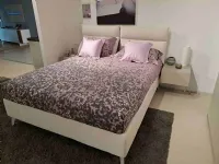 Letto matrimoniale moderno Letto modello plio con contenitore Oggioni a prezzo scontato