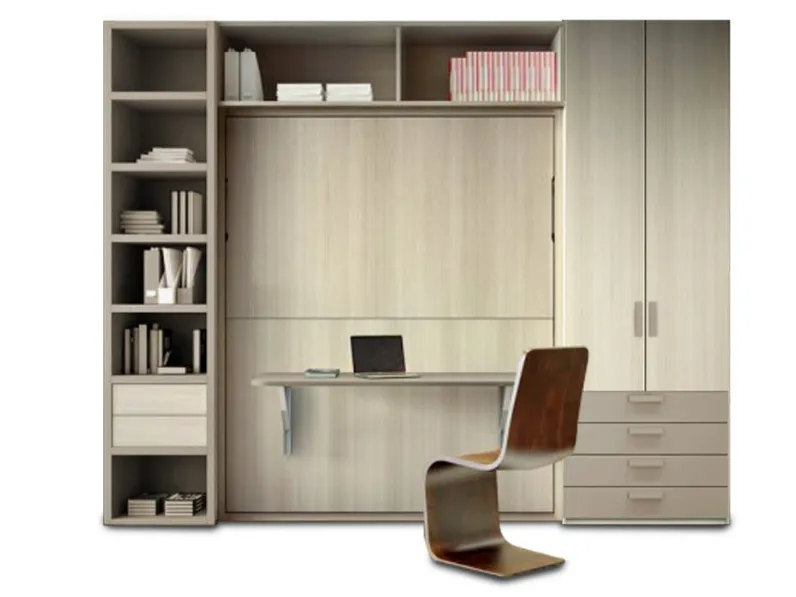 Letto matrimoniale moderno Letto/scrivania/libreria/armadio Artigianale a prezzo ribassato