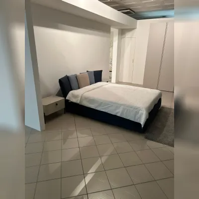 Letto imbottito con giroletto NinfeaMaronese acfa prezzo ribassato