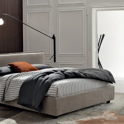 Letto matrimoniale moderno Pascal con contenitore V&nice a prezzo ribassato