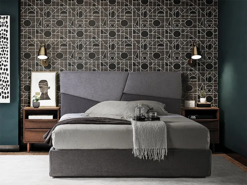 Letto matrimoniale moderno Puzzle Crippa salotti a prezzo scontato