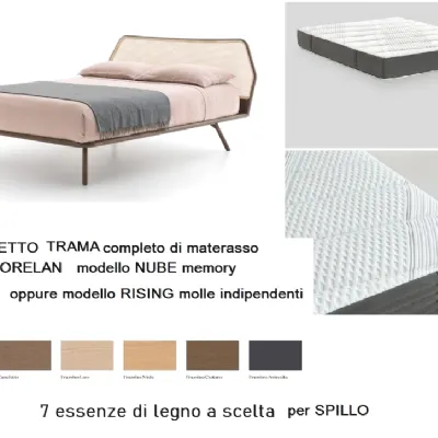 Letto Trama con materasso dorelan nubedi Pianca scontato del 31%