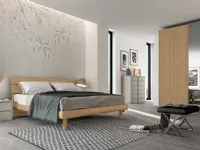 Letto moderno con gambe Teorema Santalucia a prezzo scontato