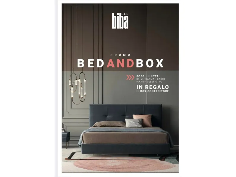 Letto matrimoniale Veles Biba salotti con un ribasso IMPERDIBILE