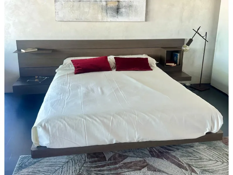 Letto in legno modello Wall system di Mobilgam scontato 30%
