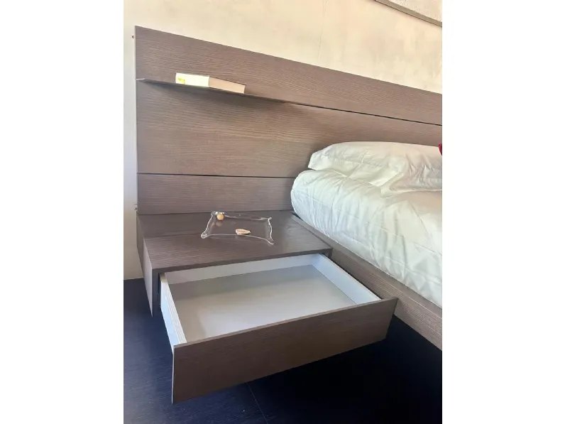 Letto in legno modello Wall system di Mobilgam scontato 30%