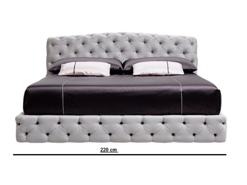 LETTO Maxi 200 x 200 luxury bed  Md work a PREZZI OUTLET