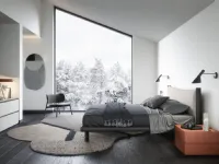 Letto matrimoniale design Mizu Novamobili a prezzo scontato