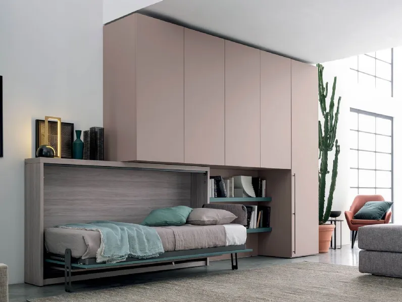 Letto in legno a scomparsa Nikai Clever a prezzo ribassato