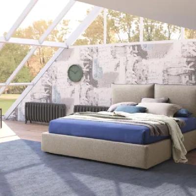 Letto imbottito con contenitore AllenLe comforta prezzo scontato