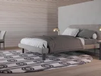 Letto imbottito con giroletto BladeGiessegia prezzo ribassato